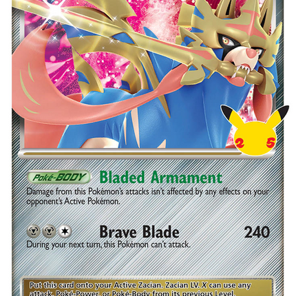 Zacian LV.X Promo (SWSH135) SWSH Black Star Promos
