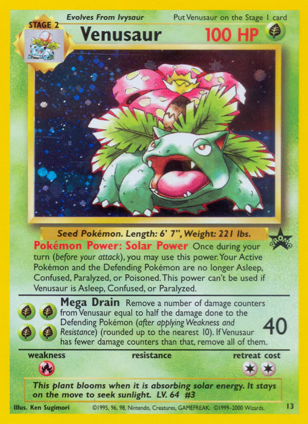 Venusaur Promo (13) Wizards Black Star Promos