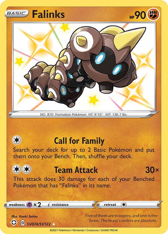 Falinks Rare Shiny (SV074/SV122) Shining Fates Shiny Vault