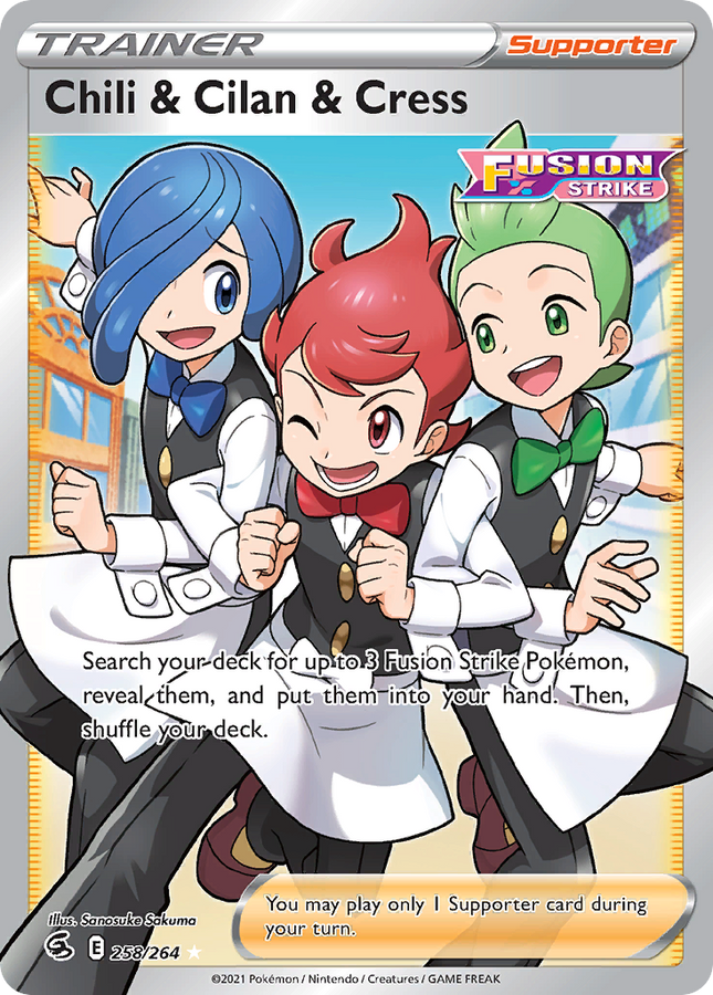 Chili & Cilan & Cress Rare Ultra (258/264) Fusion Strike