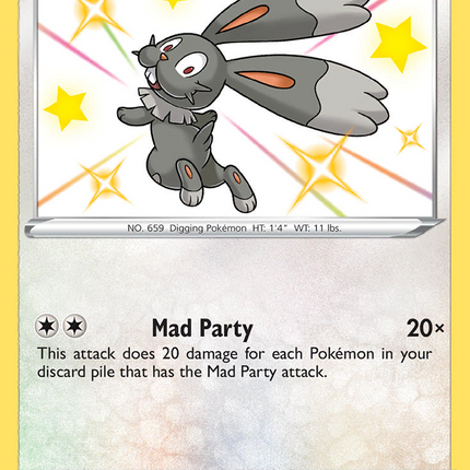 Bunnelby Rare Shiny (SV097/SV122) Shining Fates Shiny Vault