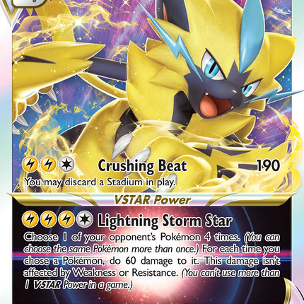 Zeraora VSTAR Promo (SWSH265) SWSH Black Star Promos