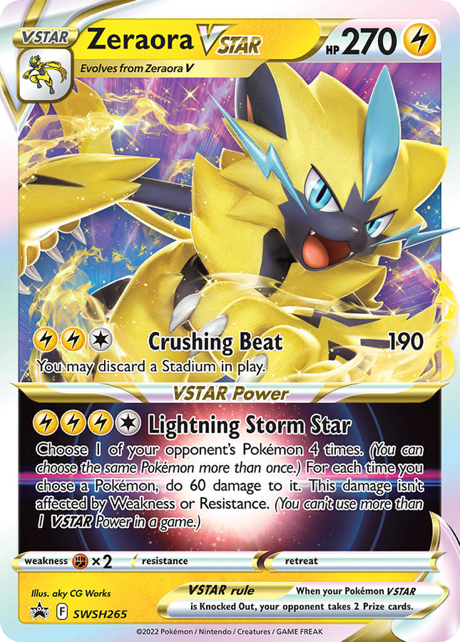 Zeraora VSTAR Promo (SWSH265) SWSH Black Star Promos