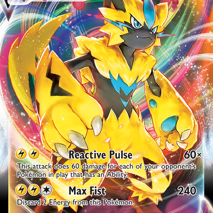Zeraora VMAX Rare Holo VMAX (054/159) Crown Zenith