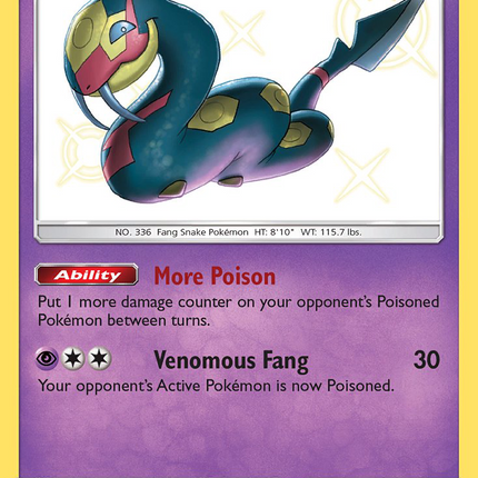 Seviper Rare Shiny (SV15/SV94) Hidden Fates Shiny Vault