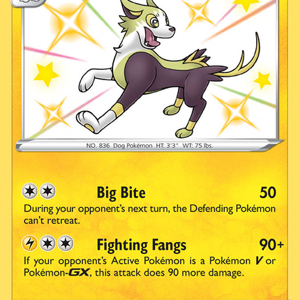 Boltund Rare Shiny (SV040/SV122) Shining Fates Shiny Vault
