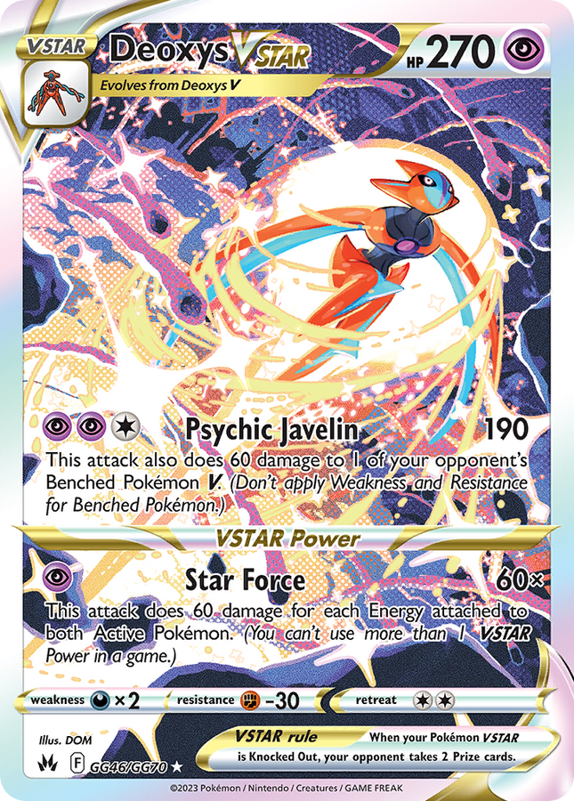 Deoxys VSTAR Rare Holo VSTAR (GG46/GG70) Crown Zenith Galarian Gallery