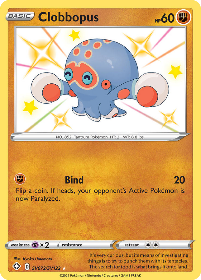 Clobbopus Rare Shiny (SV072/SV122) Shining Fates Shiny Vault