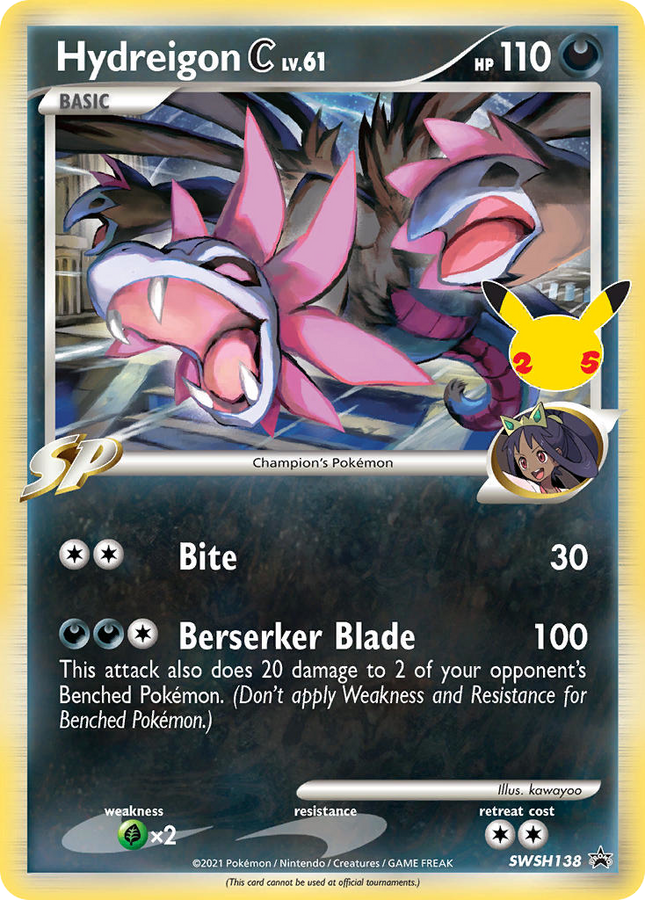 Hydreigon C Promo (SWSH138) SWSH Black Star Promos