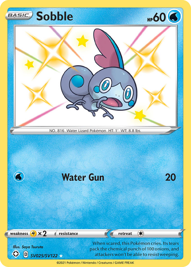 Sobble Rare Shiny (SV025/SV122) Shining Fates Shiny Vault