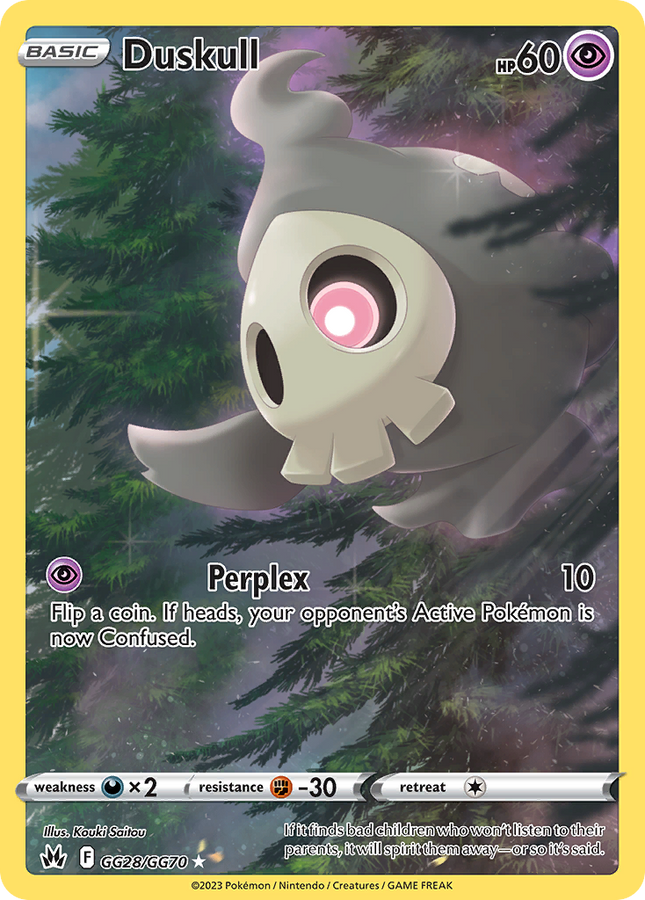 Duskull Trainer Gallery Rare Holo (GG28/GG70) Crown Zenith Galarian Gallery