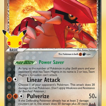 Team Magma's Groudon Classic Collection (9) Celebrations: Classic Collection