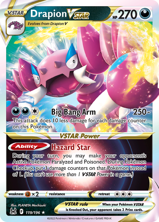 Drapion VSTAR Rare Holo VSTAR (119/196) Lost Origin