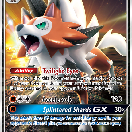 Lycanroc-GX Rare Holo GX (82/181) Team Up