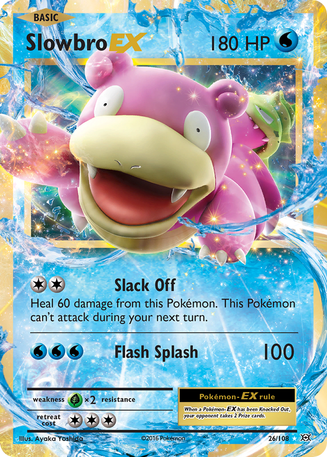 Slowbro-EX Rare Holo EX (26/108) Evolutions