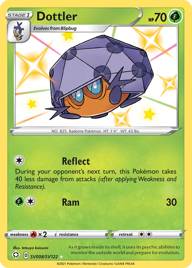 Dottler Rare Shiny (SV008/SV122) Shining Fates Shiny Vault