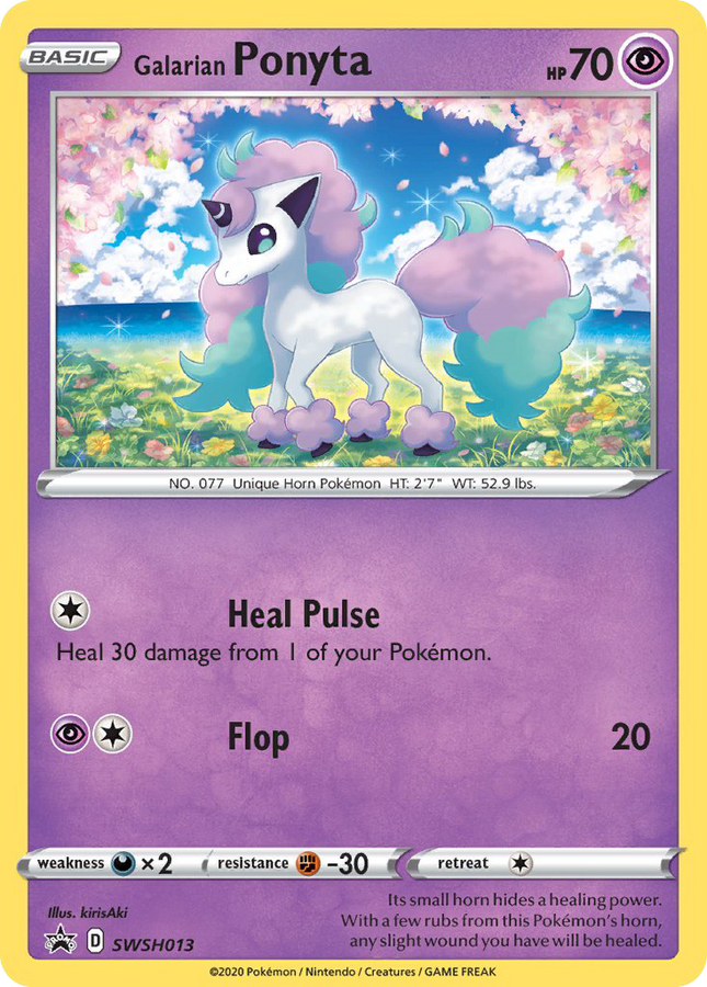 Galarian Ponyta Promo (SWSH013) SWSH Black Star Promos