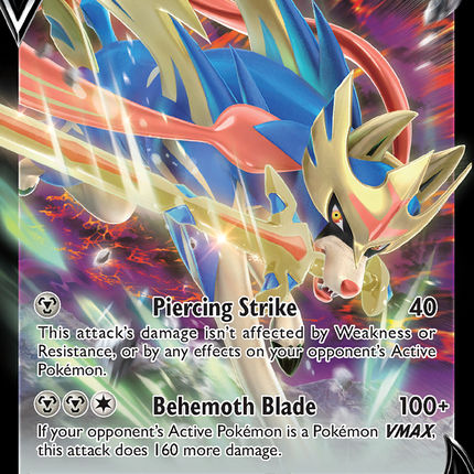 Zacian V Rare Holo V (095/159) Crown Zenith