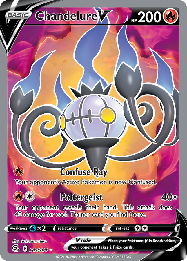 Chandelure V Rare Ultra (247/264) Fusion Strike