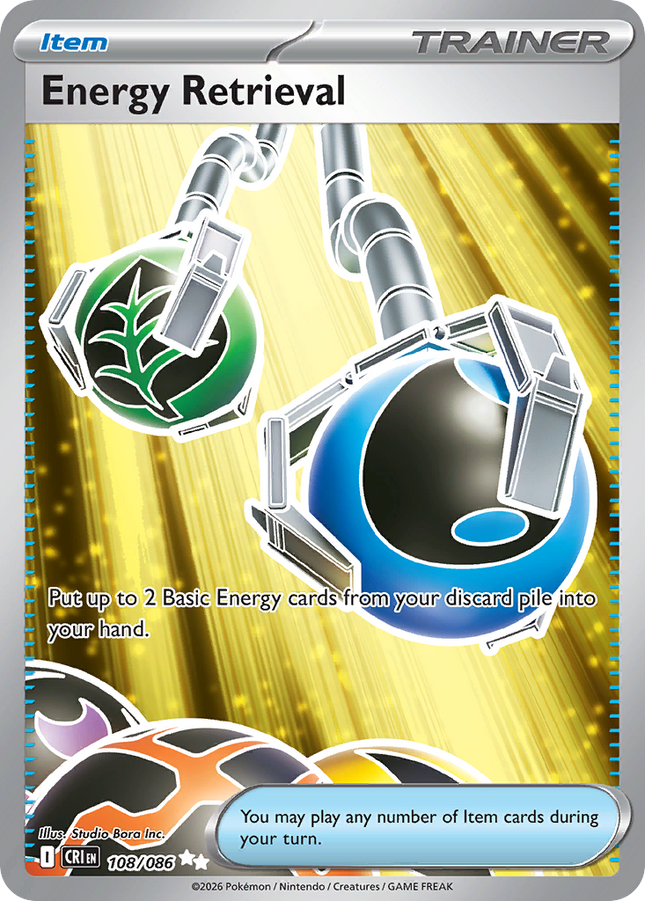 Energy Retrieval Ultra Rare (108/086) Chaos Rising