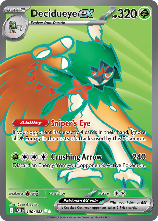 Decidueye ex Ultra Rare (100/088) Perfect Order