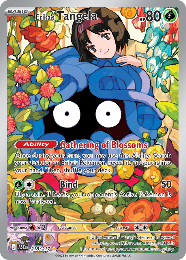Erika's Tangela Illustration Rare (218/217) Ascended Heroes