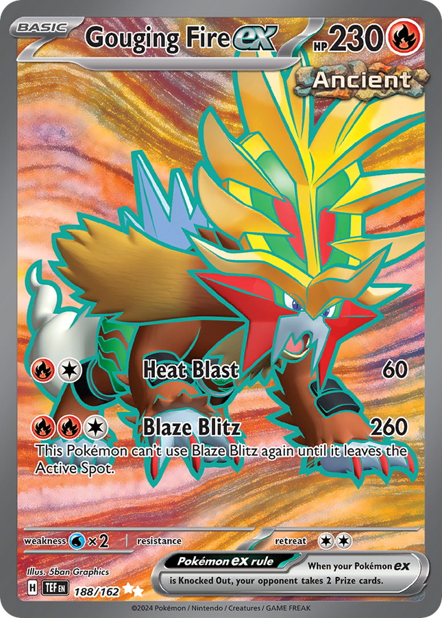 Gouging Fire ex Ultra Rare (188/162) Temporal Forces
