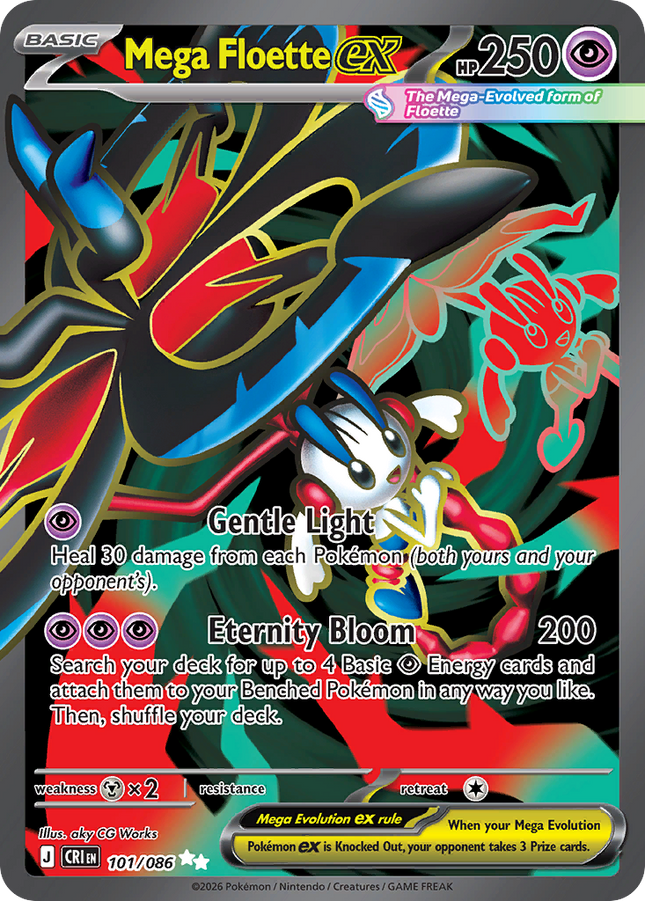 Mega Floette ex Ultra Rare (101/086) Chaos Rising
