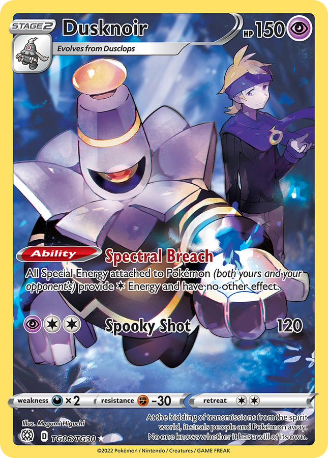 Dusknoir Trainer Gallery Rare Holo (TG06/TG30) Brilliant Stars Trainer Gallery