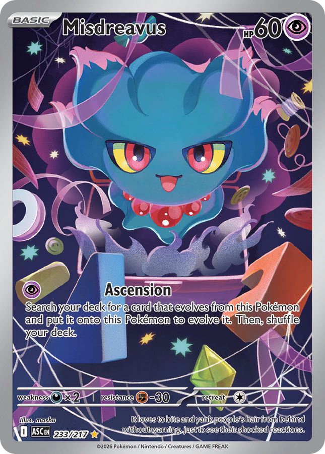 Misdreavus Illustration Rare (233/217) Ascended Heroes