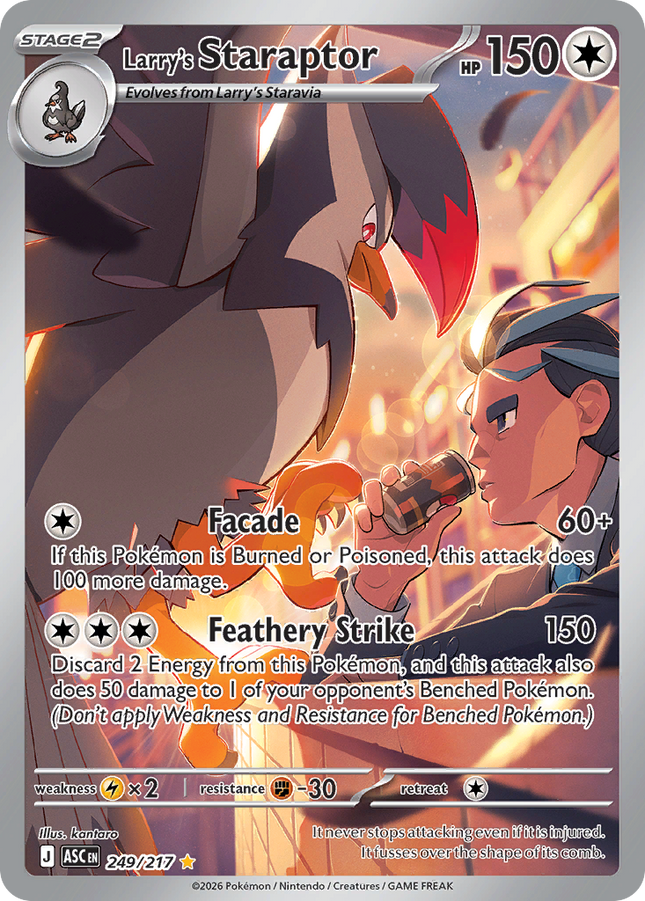 Larry's Staraptor Illustration Rare (249/217) Ascended Heroes