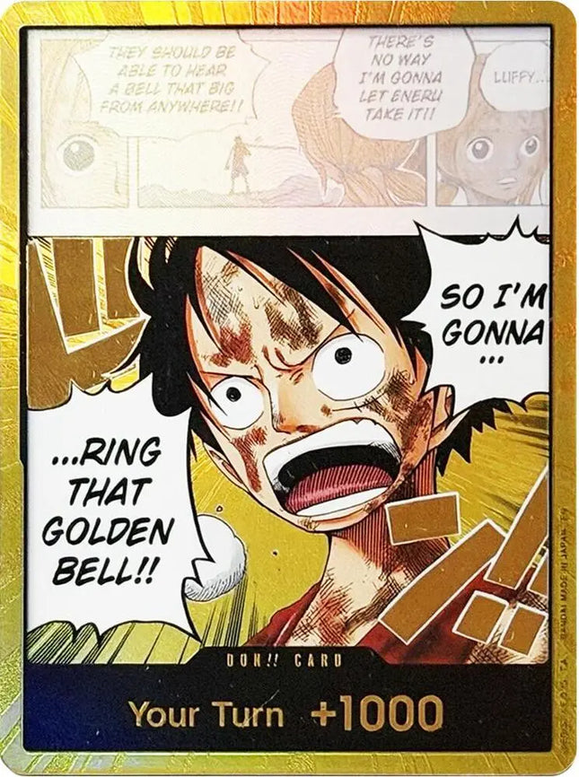 DON!! Card (Luffy) (Gold) - Adventure on Kami's Island (OP15-EB04)