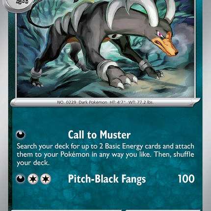 Houndoom Common (063/131) Prismatic Evolutions Master Ball Reverse Holofoil