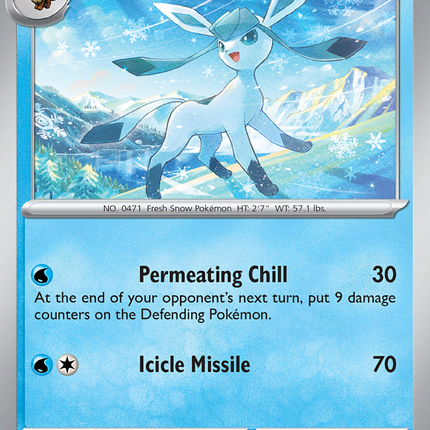 Glaceon Rare (025/131) Prismatic Evolutions Poke Ball Reverse Holofoil