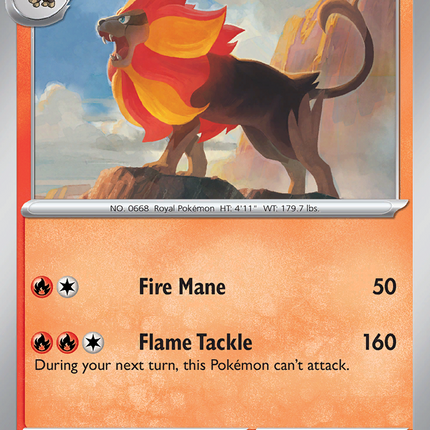 Pyroar Uncommon (016/131) Prismatic Evolutions Master Ball Reverse Holofoil