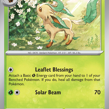 Leafeon Rare (005/131) Prismatic Evolutions Poke Ball Reverse Holofoil