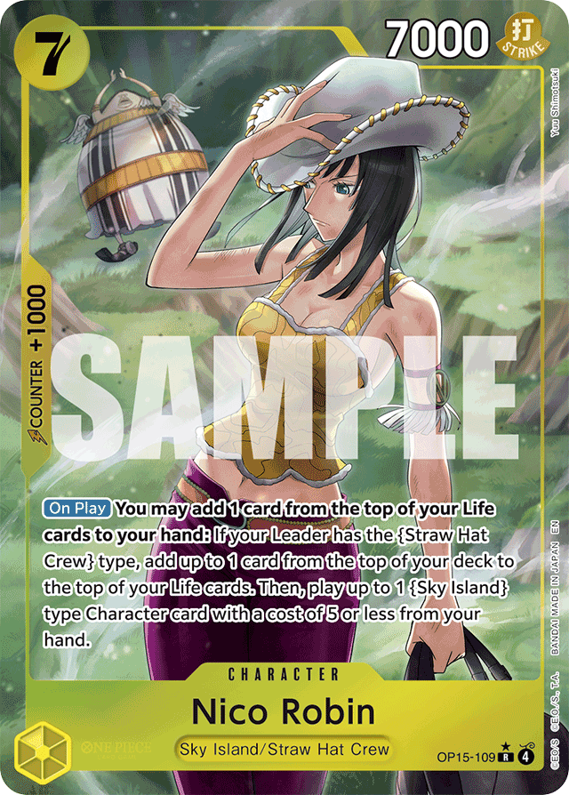Nico Robin Rare (OP15-109) Adventure on Kami's Island Alt Art