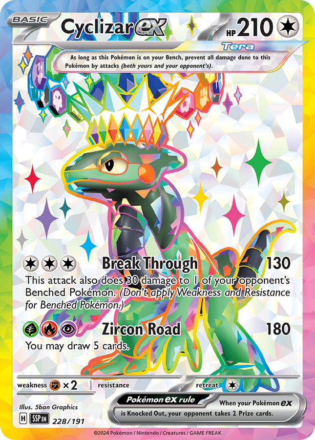 Cyclizar ex Ultra Rare (228/191) Surging Sparks