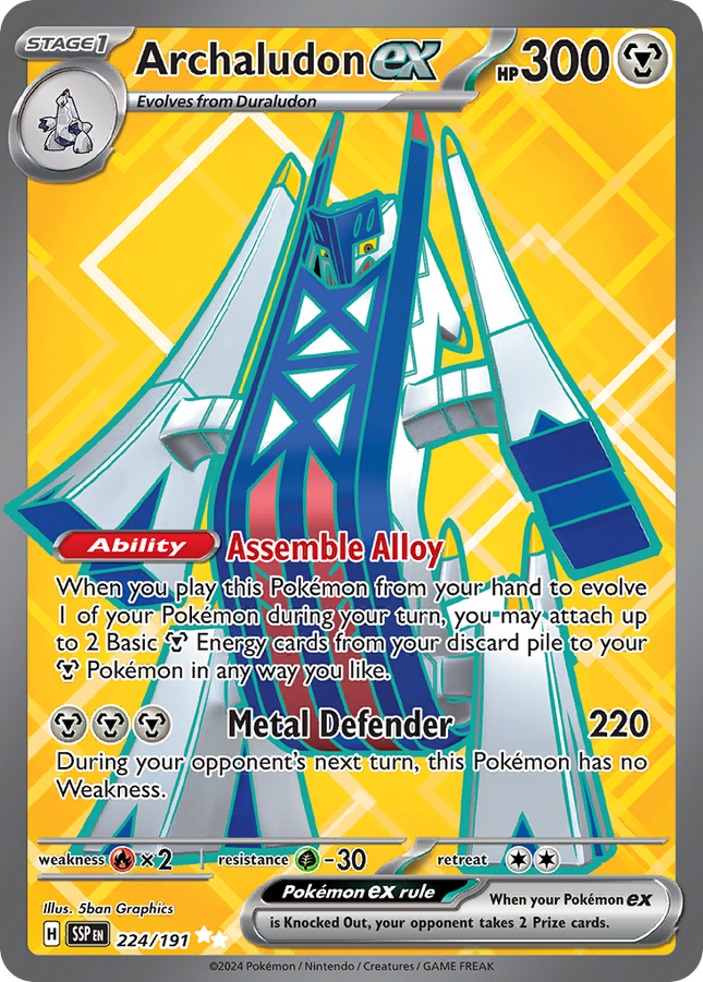 Archaludon ex Ultra Rare (224/191) Surging Sparks