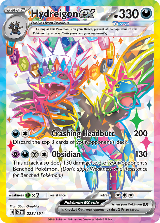 Hydreigon ex Ultra Rare (223/191) Surging Sparks