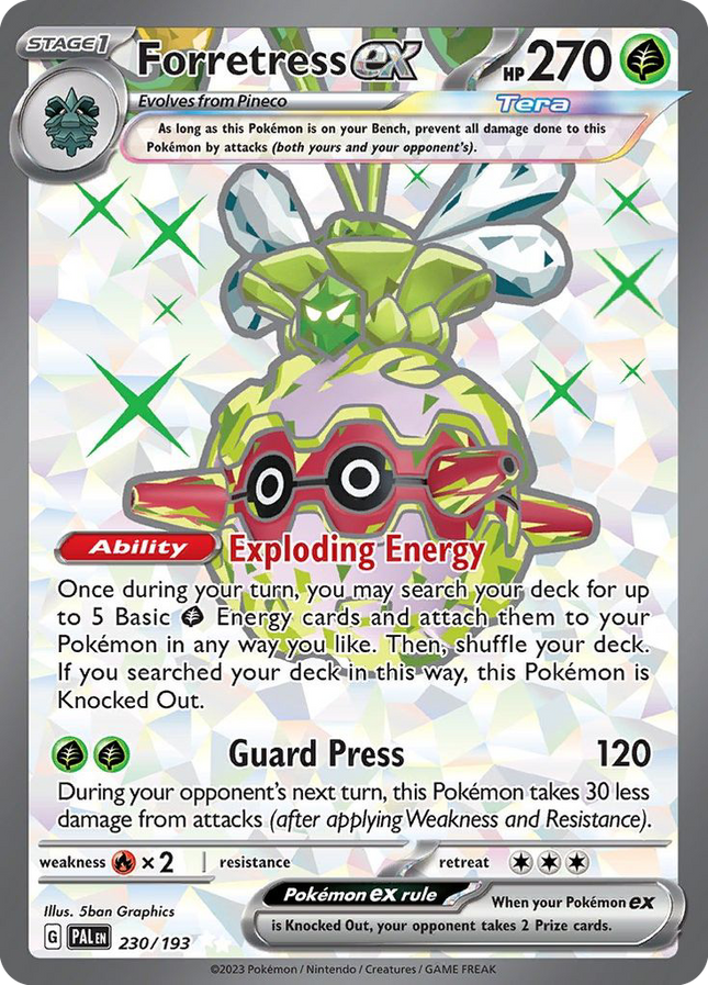 Forretress ex Ultra Rare (230/193) Paldea Evolved