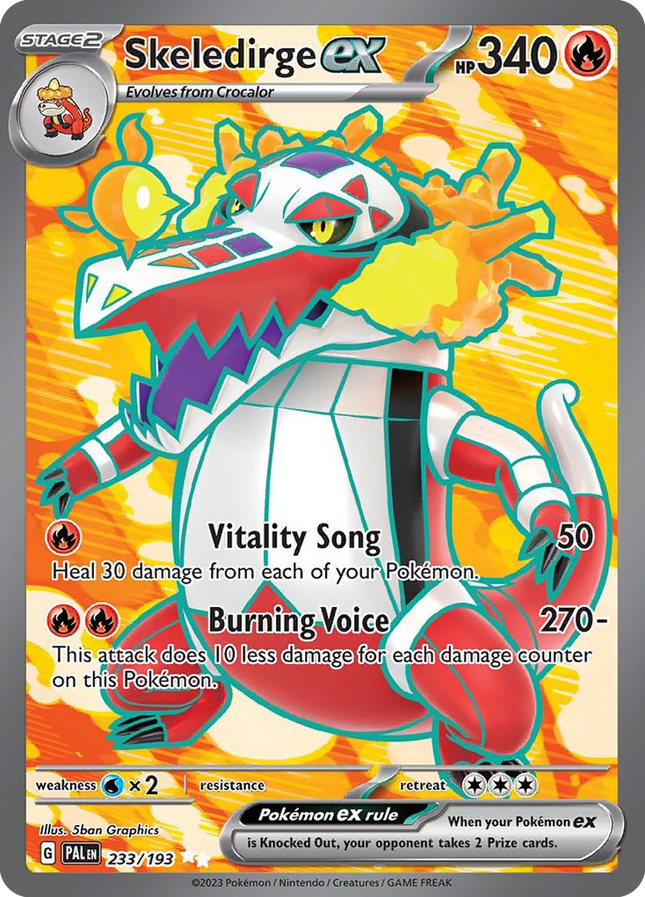 Skeledirge ex Ultra Rare (233/193) Paldea Evolved