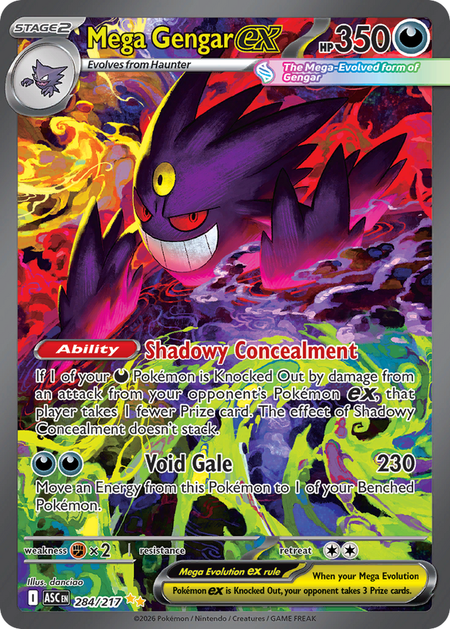 Mega Gengar ex Special Illustration Rare (284/217) Ascended Heroes