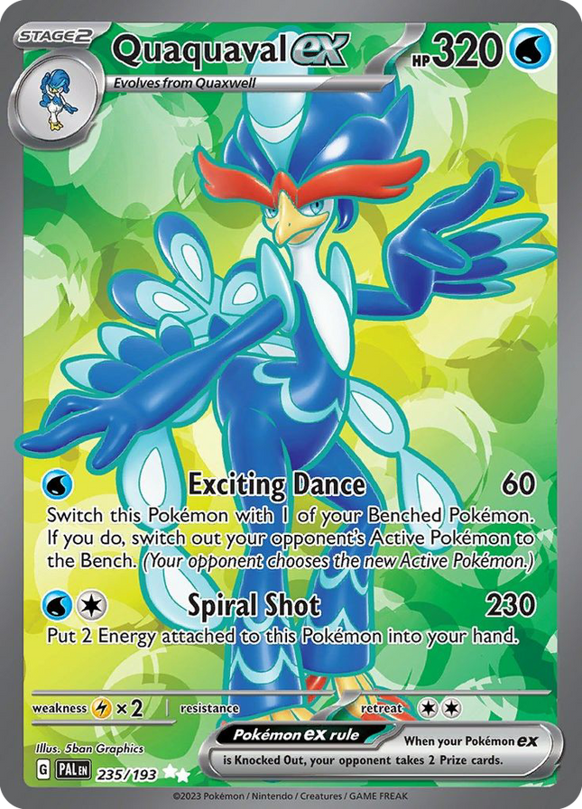 Quaquaval ex Ultra Rare (235/193) Paldea Evolved