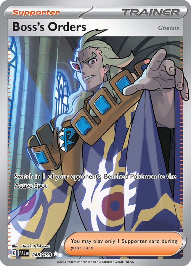 Boss's Orders (Ghetsis) Ultra Rare (248/193) Paldea Evolved