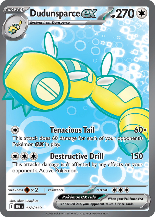 Dudunsparce ex Ultra Rare (178/159) Journey Together
