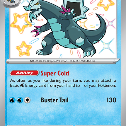 Baxcalibur Shiny Rare (130/091) Paldean Fates