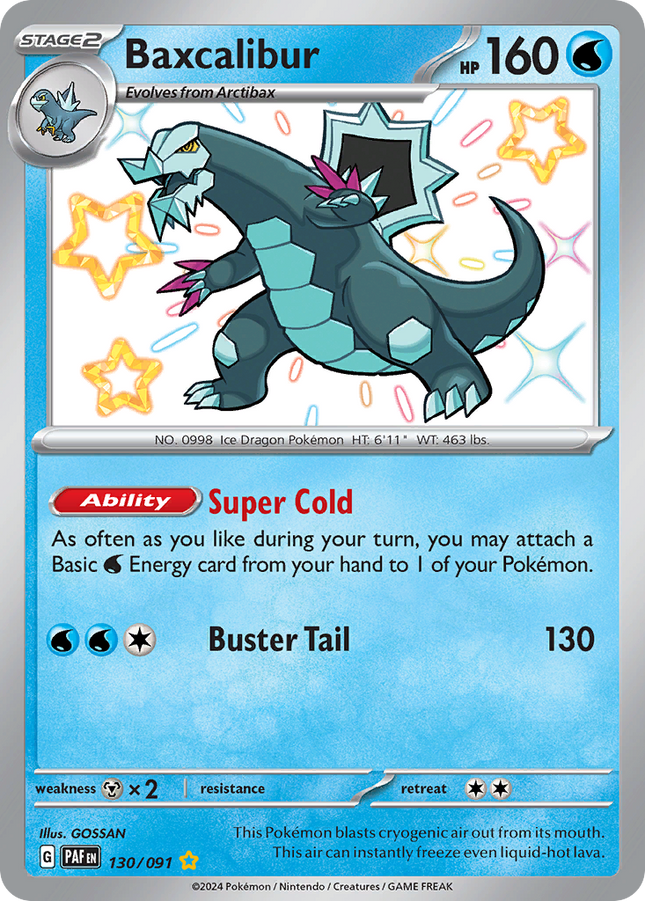 Baxcalibur Shiny Rare (130/091) Paldean Fates