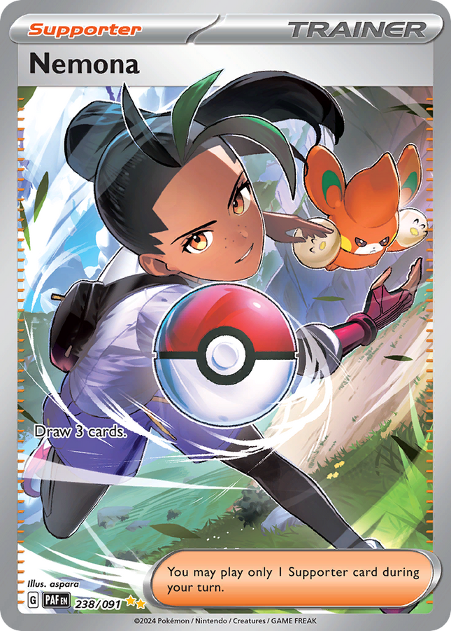 Nemona Special Illustration Rare (238/091) Paldean Fates
