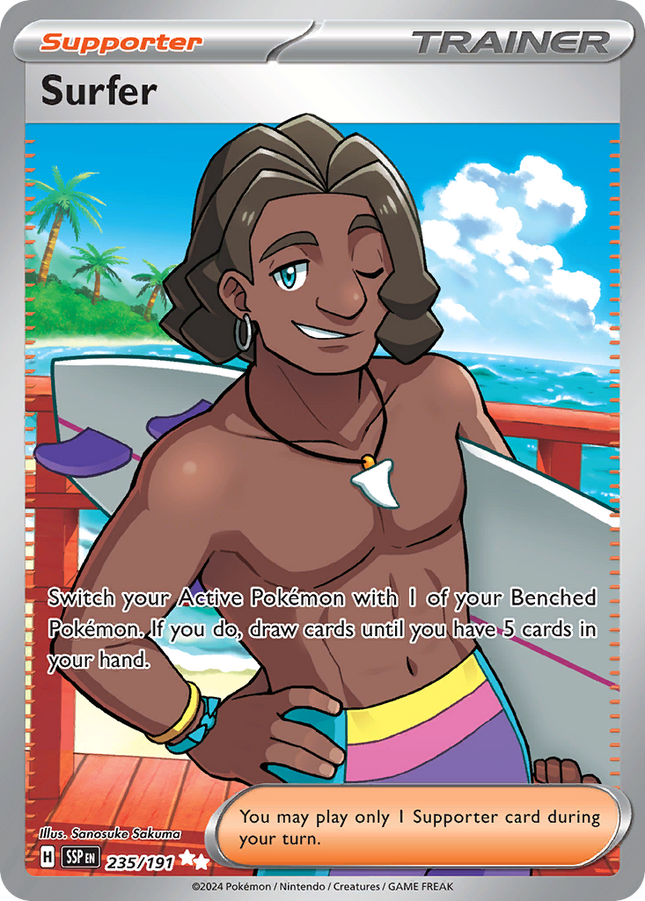 Surfer Ultra Rare (235/191) Surging Sparks – Bescards